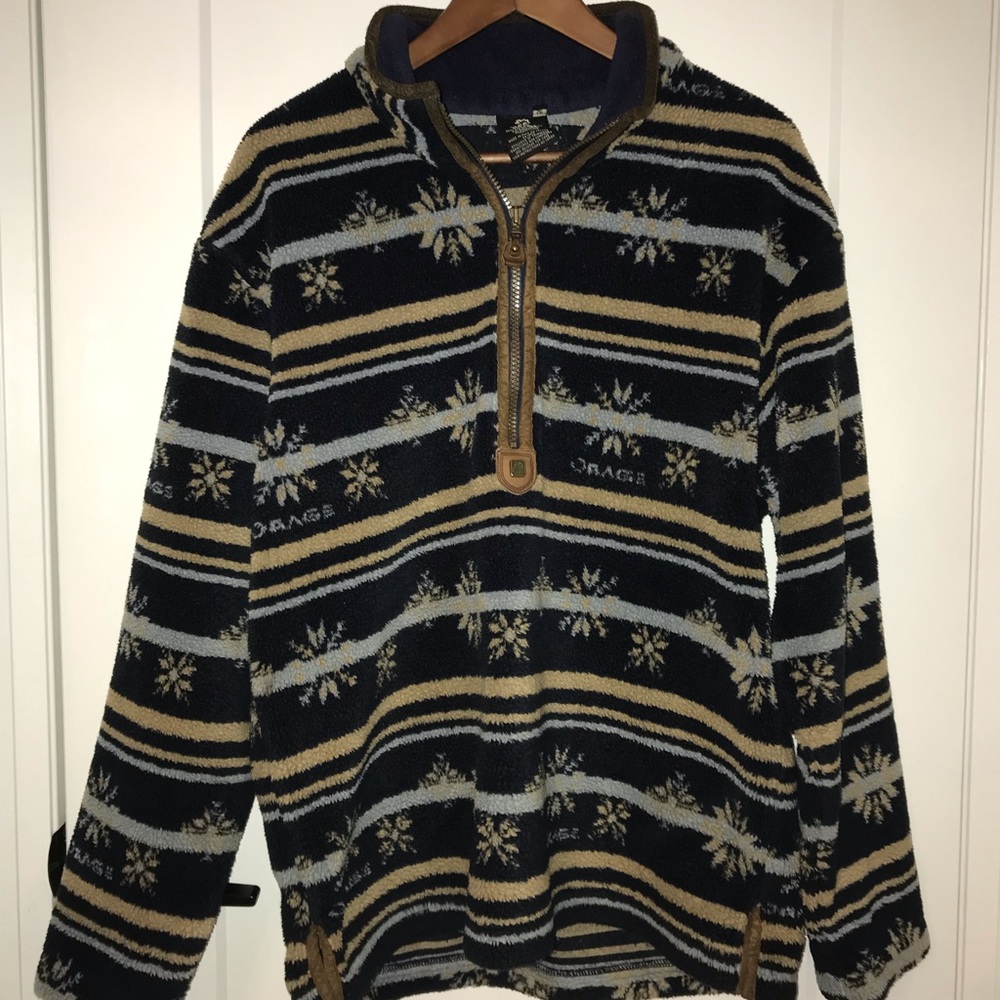 Vintage 90’s Orage Quarter-Zip Aztec Fleece